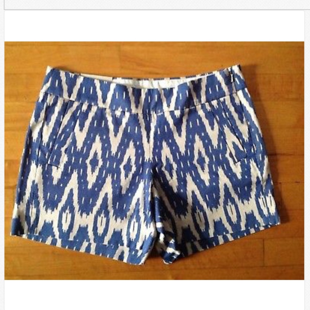 J Crew Women's Ikat/ Aztec Chino Shorts City Fit